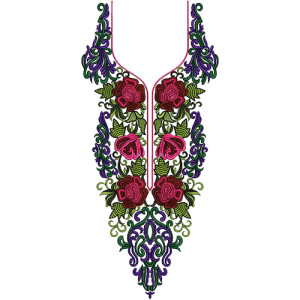 Neck Embroidery Design 13632