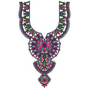Neck Embroidery Design 13633