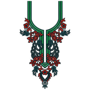 Neck Embroidery Design 13635