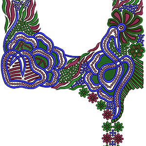Neck Embroidery Design 13707