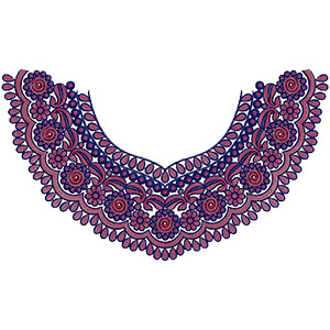 Embroidery Neck Design 13809