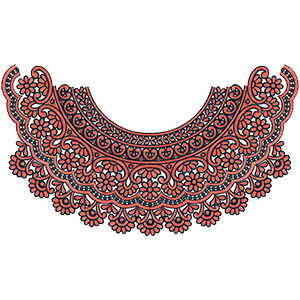 Computer Embroidery Designs For Neck 13810