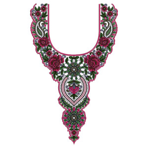 Embroidery Neck Design 13811