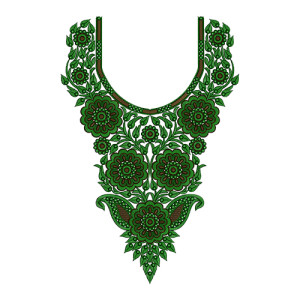 Gifted Neck Embroidery Design 13957