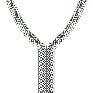 Designer Embroidery Neck 13971