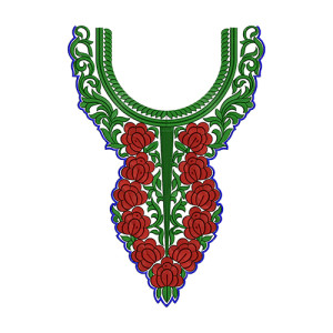 Indian Neck Embroidery Design 13985