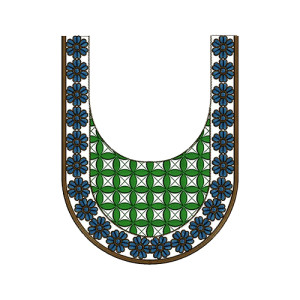 Embroidery Latest Neck Pattern 13994