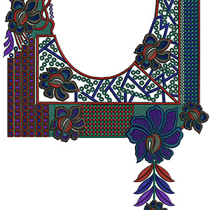 Best Pakistani Embroidery Designs For Neck 14001