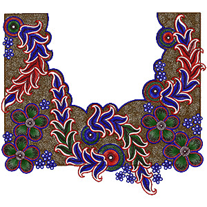 Latest Neck Embroidery Design 14003