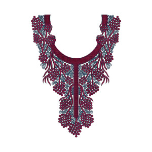 Innovative Neck Embroidery Design 14023