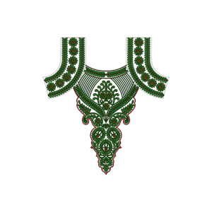 Fulfil Arabic Neck Embroidery Design 14026