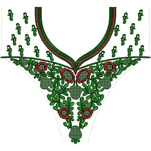 Arabian Jalabiya Abaya Embroidery Design 14027