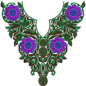 Embroidery Neck Yoke Gala Design 14033