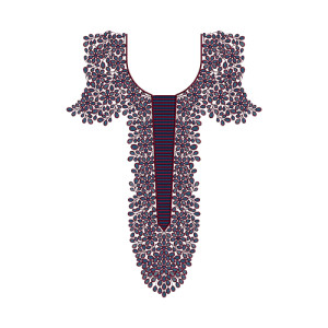 Pakistani Neck Embroidery Design 14037