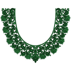 Stylish Neck Embroidery Design 14049