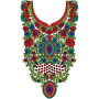 Fashion Women Neck Embroidery Design 14050
