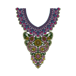 Neck Yoke Gala Embroidery Design 14063