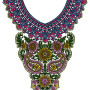 Neck Yoke Gala Embroidery Design 14063