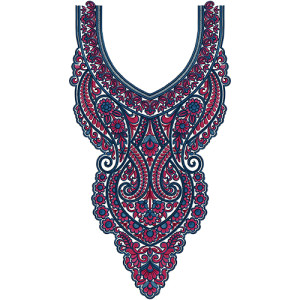 Gorgeous Jalabiya Neck Embroidery Design 14069