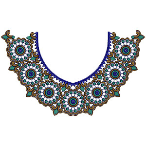 Farasha Jalabiya Embroidery Design 14071