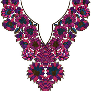 Neck Embroidery Design 14161