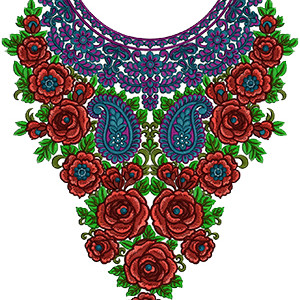 Lawn Dress Designer Neck Bridal Design 14163