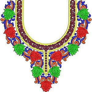 Djellaba Muslim Clothing 2014 Neck Yoke Gala Embroidery Design