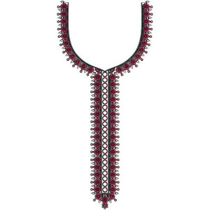 Indian Art Work Neck Embroidery Design 14679