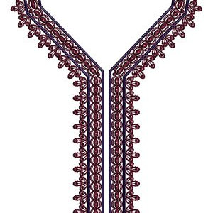 Pakistani Traditional Neck Embroidery Design 14683