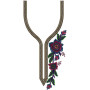 Fancy Fine Embroidery Neck Design 14684