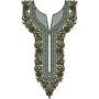 Lady Fashion Neck Embroidery Design 14923