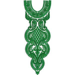 Fancy Neck Embroidery Download Design 14933