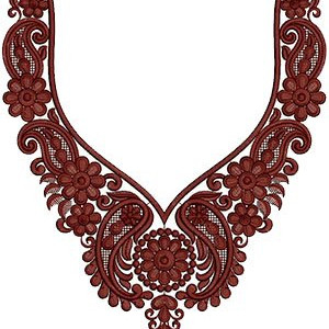 Punjabi Neck Embroidery Design 14957