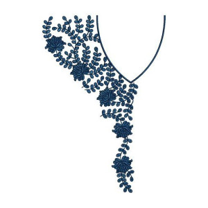 Glamorous Heavy Embroidery Neck Design 15334