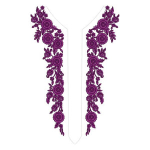 Arabic Women Neck Embroidery Design 15480