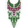 Ladies Fashion Neck Embroidery Design 15483