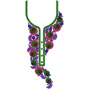 Neck Embroidery Design 15495