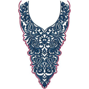 High Fashionable Neck Embroidery Design 15499