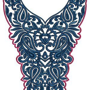 High Fashionable Neck Embroidery Design 15499