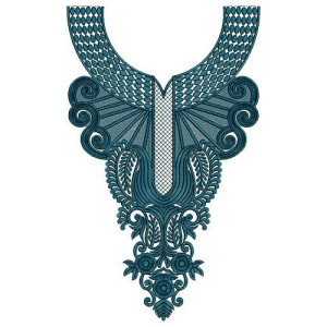 Pakistani Dress Embroidery Lovely Neck Design 15501