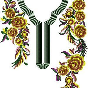 Indian Dress Embroidery Design 15632