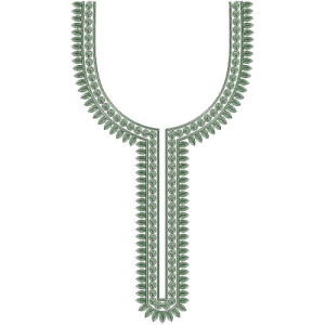 Sage Seep Neck Embroidery Design