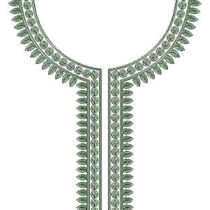 Sage Seep Neck Embroidery Design