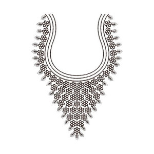 Traditional Neck Embroidery Design 15761