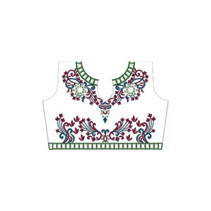 Rich Fashions Neck Embroidery Pattern Design 15790