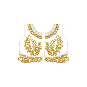 Fine Embroidery Neck Design 15791