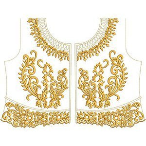 Fine Embroidery Neck Design 15791