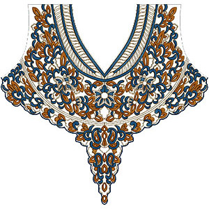 Nice Neck Embroidery Designs 15815