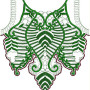 Arabic Women Neck Embroidery Design 15816