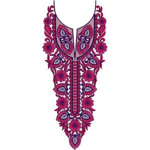 Punjabi Kurti Suit Neck Embroidery Design 16239